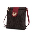 Weird Giraffe Games MKF Collection MKF-BM3335RD Denizli Milan M Signature Crossbody Bag; Red MKF-BM3335RD